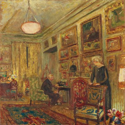 In Front of the Radio, Rue de Naples, Study for Luc by Edouard Vuillard